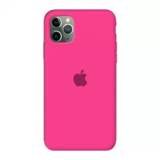 Силиконовый чехол c закрытым низом Apple Silicone Case Barbie Pink для iPhone 11 Pro Max